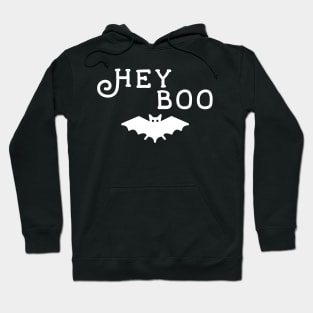 Hey Boo White Bat Hoodie